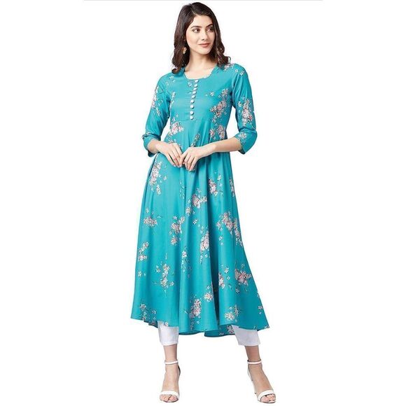NEW Tissu Women's Printed A-Line Kurta
Medium Floral - Picture 1 of 3